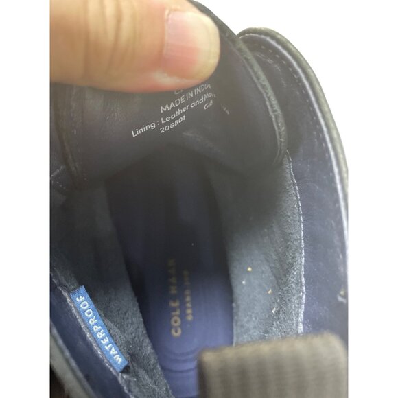 Cole Haan Mens Black Leather Ankle Chukka Waterproof Boots Sz 11.5M SKU 9545 - Picture 10 of 16